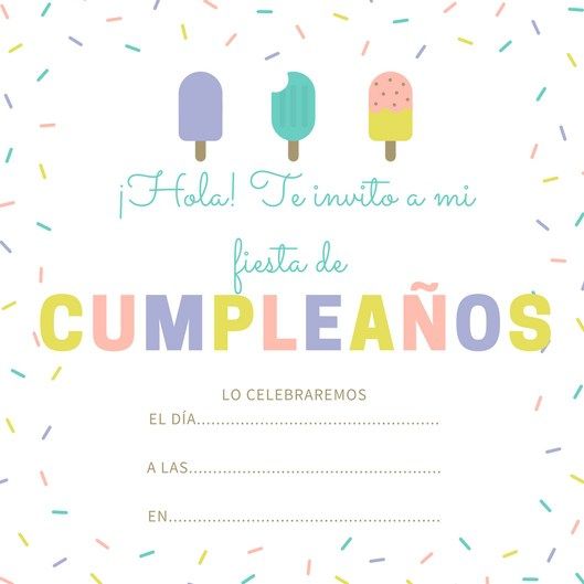 invitaciones de cumpleaños