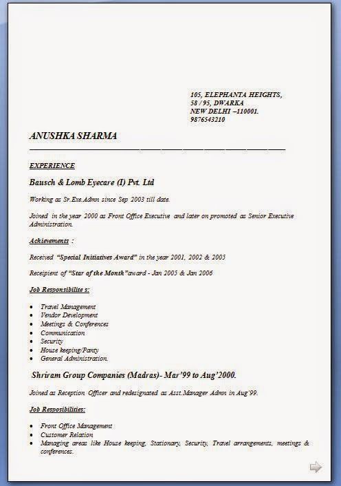 model cv format Sample Template Example of ExcellentCV Resume - front office receptionist sample resume model cv format Sample Template Example of ExcellentCV Resume - front office receptionist sample resume