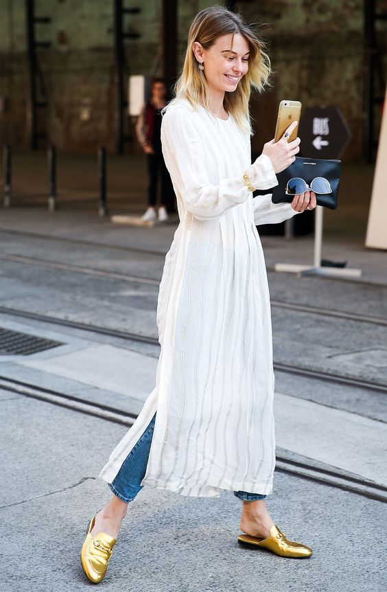 3 InStyle Editors Reveal How to Wear a Dress Over Pants from InStyle.com