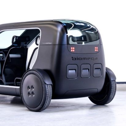 Latest Dezeen Weekly features Biomega\'s first electric car