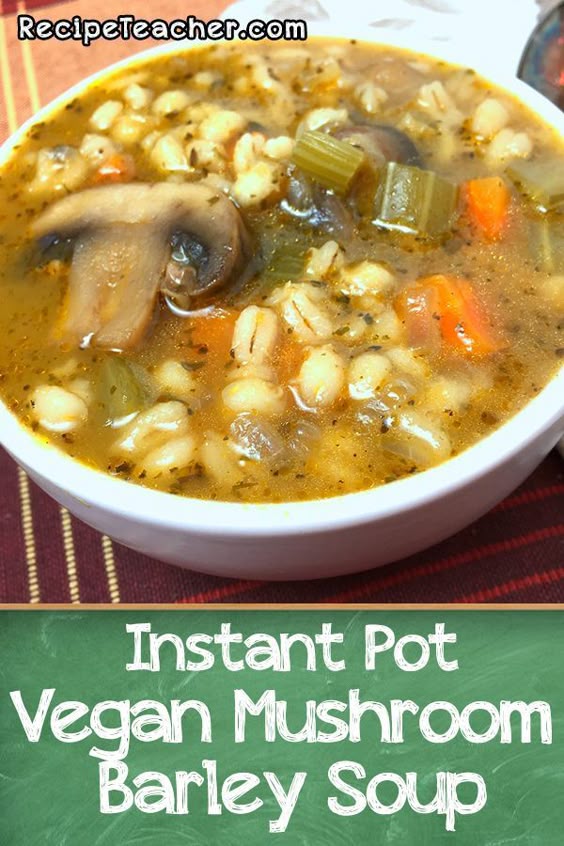 Barley Mushroom Soup weight watchers soups