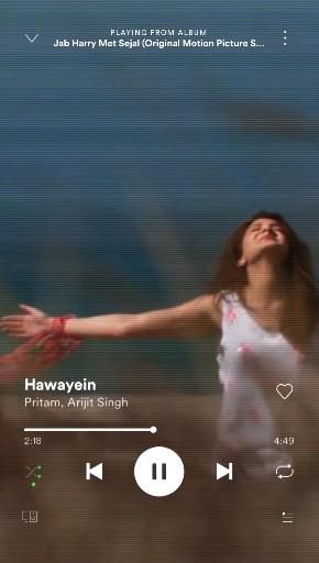 Hawayein | Jab Harry Met Sejal | Anushka Sharma | Shahrukh Khan | Pritam | Bollywood | Spotify