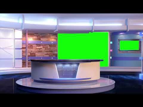 News Studio 18 4k Greenscreen Set 006 Visual Effects Channel Youtube Greenscreen Green Screen Video Backgrounds Free Green Screen