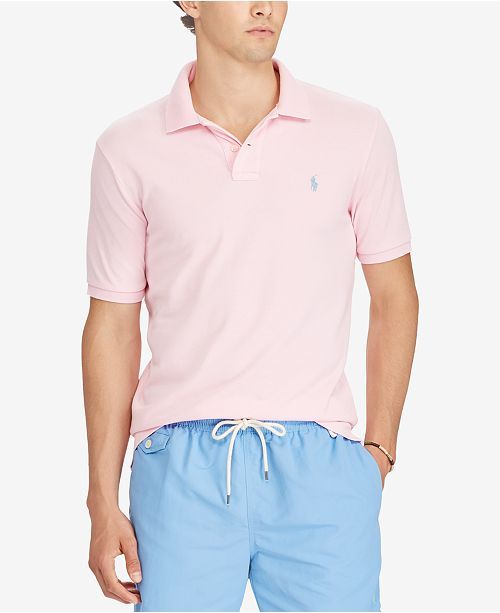 New POLO RALPH LAUREN Men/'s Classic Short Sleeve AQUA Polo Shirt Pocket sz LG