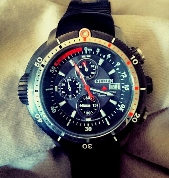 CITIZEN DIVER ECO DRIVE I love this watch on my wrist 👍