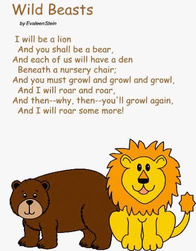 Wild Beasts poem - Lion & Bear