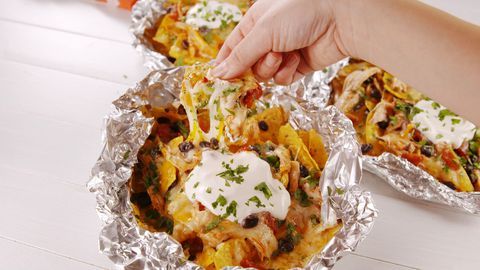 Foil Pack Chicken Nachos