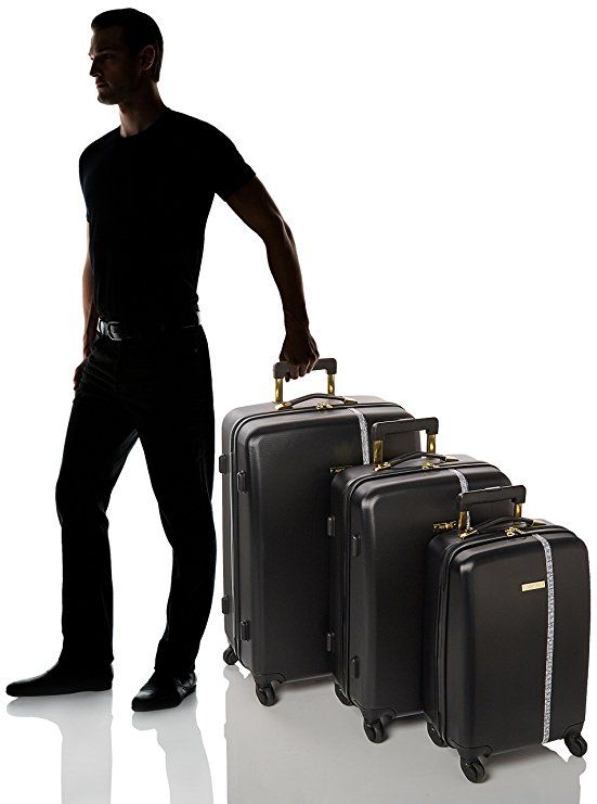 Amazon.com | Ninewest Noelle 3 Piece Hardside Luggage Set (28.5"/24.5"/20.5"), Black | Luggage Sets