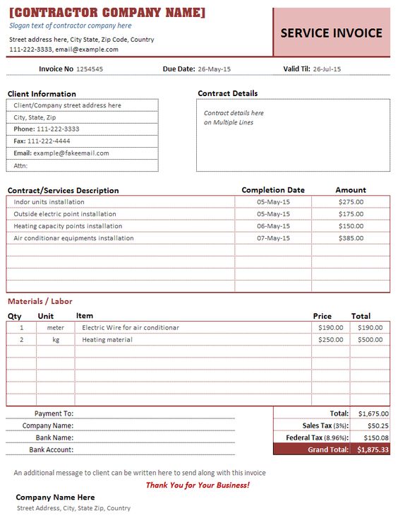 Invoice2Go is one of the best invoicing solutions you will ever - construction invoice templates Invoice2Go is one of the best invoicing solutions you will ever - construction invoice templates