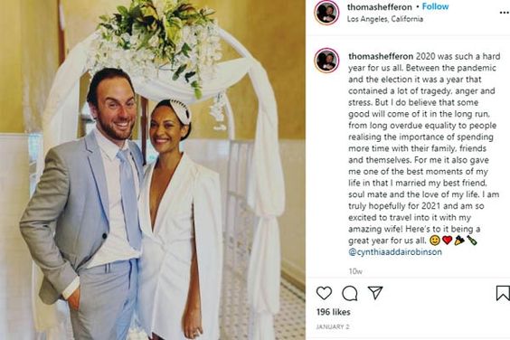 Is Thomas Hefferon Still Cynthia Addai-Robinson\'s Boyfriend Or Have The Pair Broken Up? | eCelebrityMirror