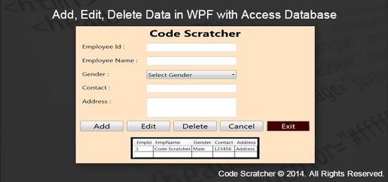edit access database