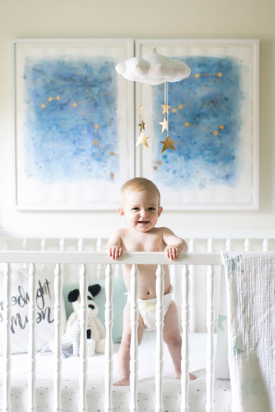 +12 Neutral Modern Nursery Ideas for your Baby Room - Soft Colors, Nursery Ideas and more for the baby room.