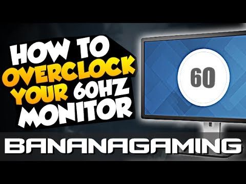 How To Overclock Your 60hz Monitor Sometimes Up To 80hz Youtube Monitor Year Plan How To Plan