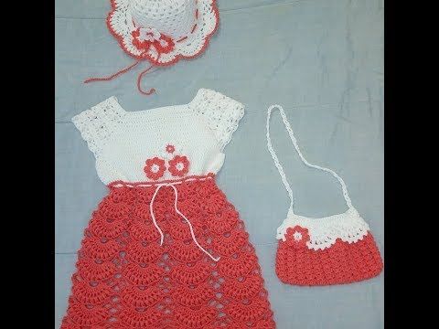 Vestidinho Em Croche Parte 1 Youtube Crochet Baby Dress Crochet Baby Crochet
