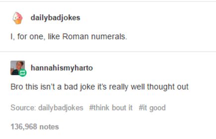 Roman numerals: