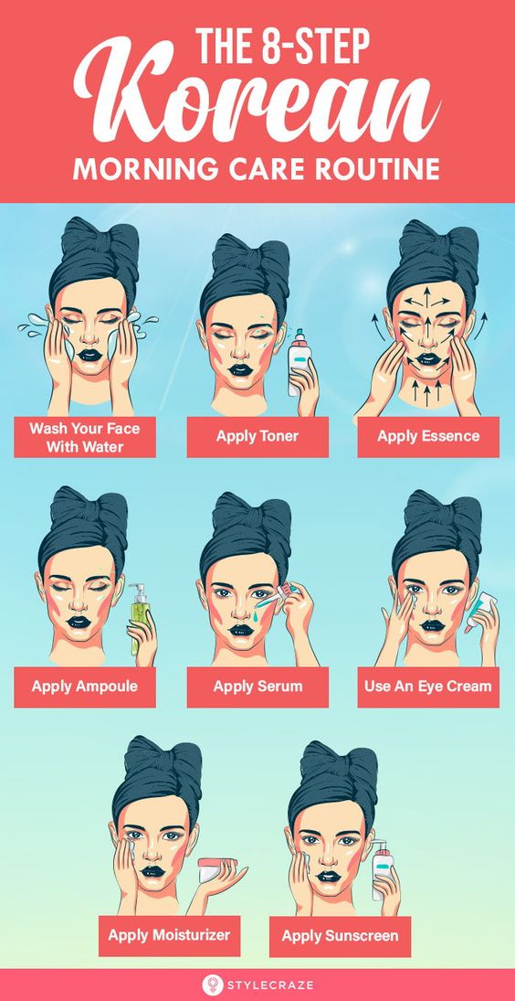 Complete 10-Step Korean Skin Care Routine For Morning And Night