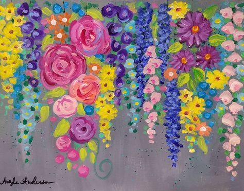Cotton Swab Flowers Acrylic Painting Tutorial On You By Angela Anderson Spring Painti Flower - Acrylic Paint Easy Flowers Cotton Swab Flowers Acrylic Painting Tutorial On You By Angela Anderson Spring Painti Flower - Acrylic Paint Easy Flowers