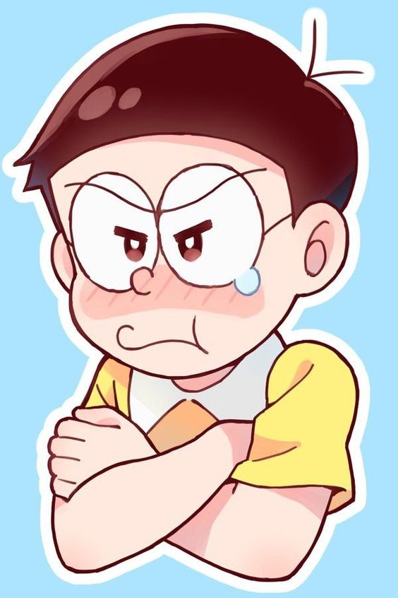 Why is nobita angry?