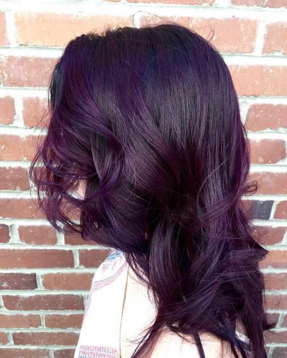 Dark Purple Hair Color For Long Dark Purple Hair Color For Long
