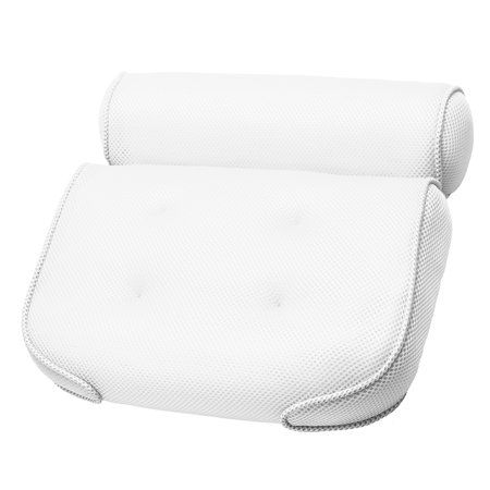 Spa Bath Pillow With Suction Cup Non-Slip Head Shoulder Neck Support Mesh Tub