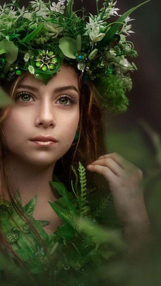 Beautiful Girls Nature Theme