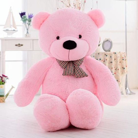 Stuffed Giant Big Pink Plush Teddy Bear Huge Top Level Soft 100/%Cotton Doll Soft