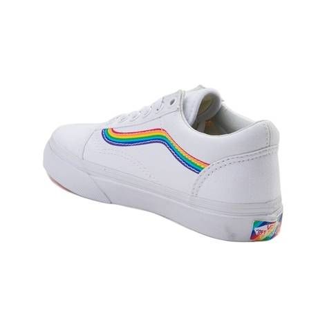 vans blanche rainbow