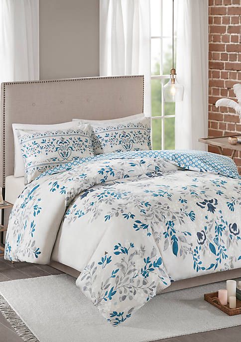 Madison Park Tracie 3 Piece Pom Pom Cotton Comforter Set In 2021 Comforter Sets Cotton Comforter Set Duvet Cover Sets