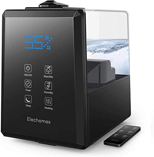 Elechomes UC5501 Ultrasonic Humidifier for Large Room Bedroom Home, 6L Vaporizer Warm and Cool Mist with Remote, Customized Humidity, Sleep Mode, LED Elechomes UC5501 Ultrasonic Humidifier for Large Room Bedroom Home, 6L Vaporizer Warm and Cool Mist with Remote, Customized Humidity, Sleep Mode, LED