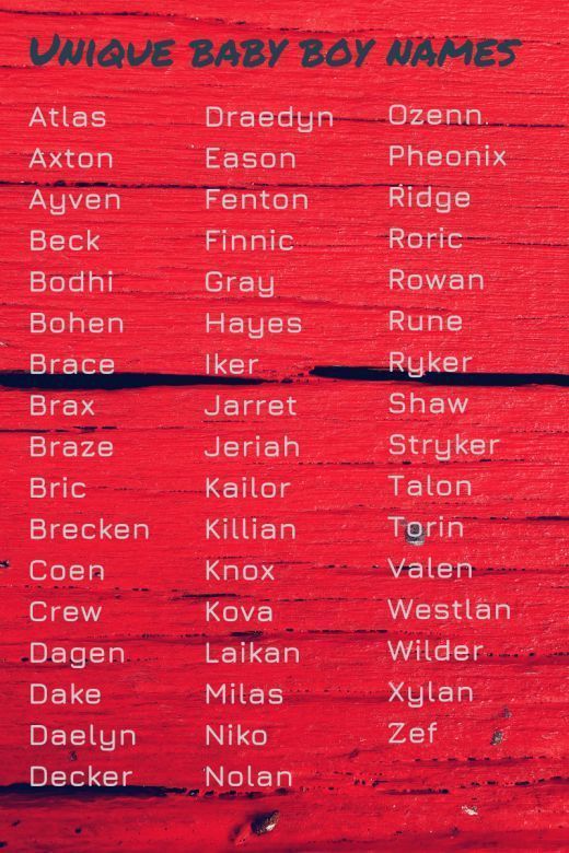 Baby Names Unique Boy Dadtypical Einzigartige Fur Ideen