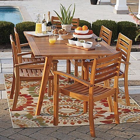 Westerly Acacia Wood 6 Person Saddle Table Durable Table Luxury Dining Tables Indoor Dining
