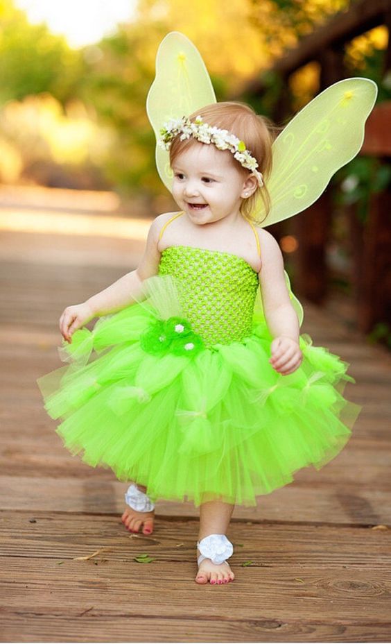 Tinker Bell Dress Tinkerbell Costume Princess Dress by traceoflace