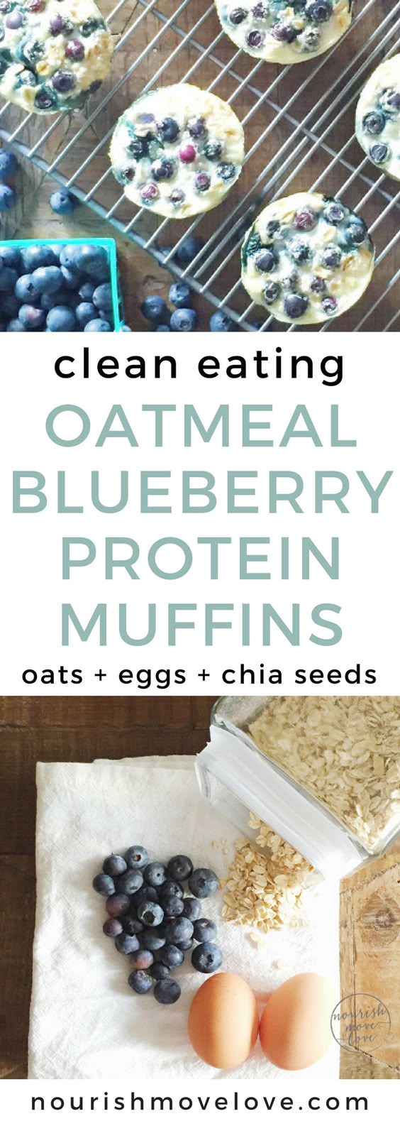 Blueberry Egg And Oat Muffins