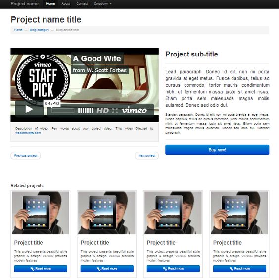 bootstrap 2 responsive video working example template page single bootstrap 2 responsive video working example template page single, Presentation templates