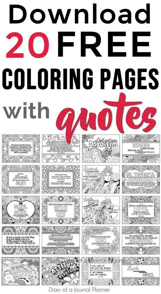 Printable Quote Coloring Pages (5 FREE Coloring Quotes!) Quote Coloring Pages, Inspirational Quotes Coloring, Coloring Pages For Grown Ups Printable Quote Coloring Pages (5 FREE Coloring Quotes!) Quote Coloring Pages, Inspirational Quotes Coloring, Coloring Pages For Grown Ups