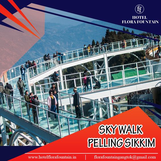 Gangtok is a destination close to heaven and down to #Earth. Vacation out in this land of breathtaking landscapes inhabiting nature gems and Heritages like SkyWalk Pelling Sikkim. while you get comforted and #Relaxed at the Hotel Flora Fountain, Gangtok.#Hotel #Travel #Restaurant