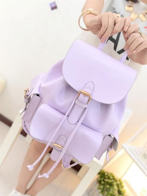 Choies Lavender Preppy Style Backpack | Choies