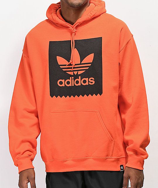 orange adidas pullover