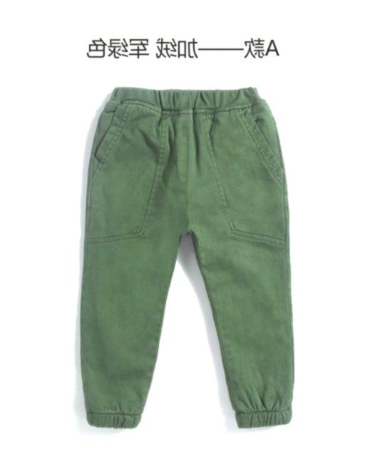New Boys Thick Casual Pants Cotton Kids Warm Harem Pants Solid Children Fashion School Outwea
