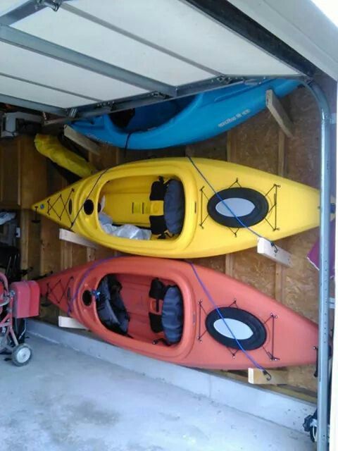 Garage Kayak Storage Diy Rack Kayak Storage Garage Diy, How To Hang A Kayak On Garage Wall