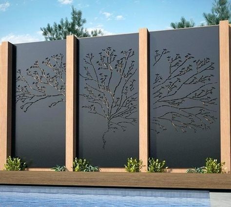 Garden Fence Decoration Ideas Privacy Screens 65 Trendy Садовые стены Благоустройство двора Забор Garden Fence Decoration Ideas Privacy, Metal Garden Privacy Screen Ideas