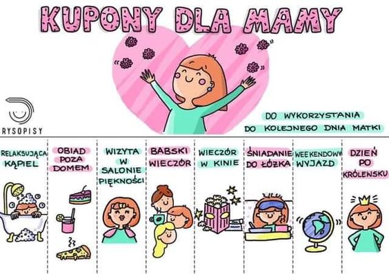 kupony dla mamy rysopisy