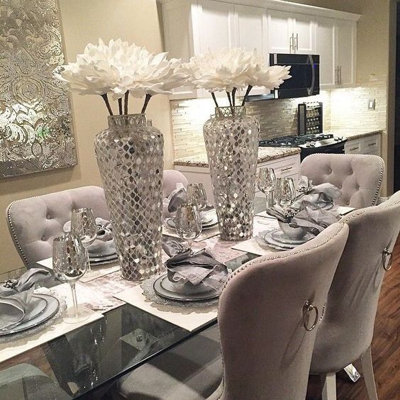 60 Modern Dining Room Design Ideas | Dining Room Design, Dining Room Table Centerpieces, Dinning Room Decor