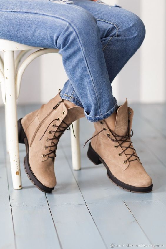 Suede boots | Купить Женские ботинки Anna Chaqrua в интернет магазине на Ярмарке Мастеров