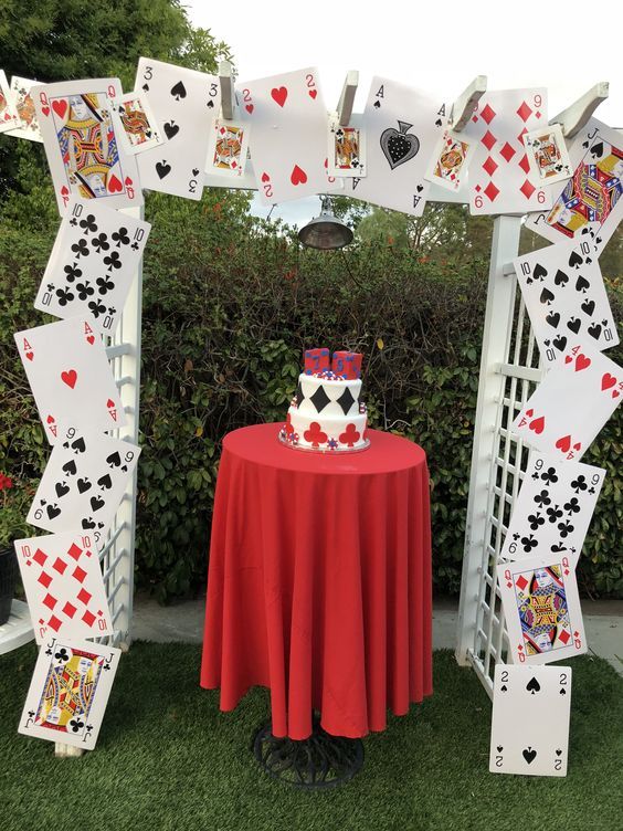 Poker Backdrop  Casino party decorations, Casino theme party decorations,  Casino birthday party