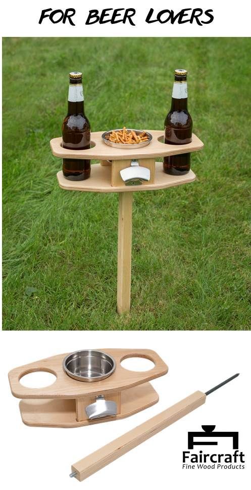 Outdoor Beer Table Collapsible Lover Gift Fathers Day Bottle Holder Enter Gifts For Outdoor Beer Table Collapsible, Outdoor Entertaining Gifts