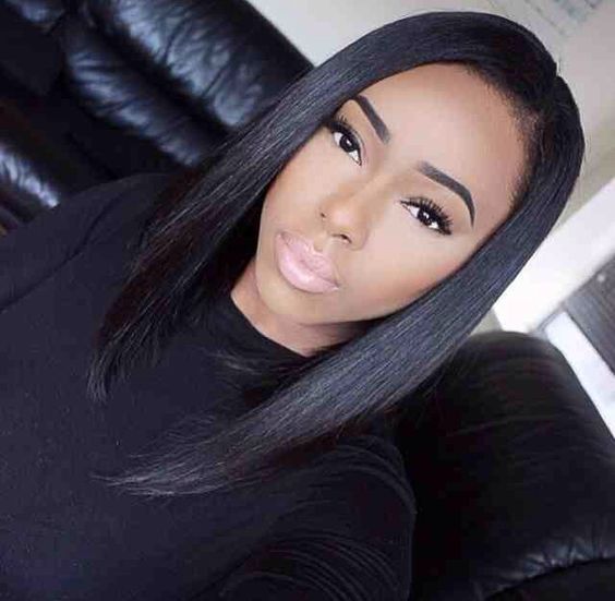 Black Hair Long Bob Hairstyles Loving This Long Bob Blackhair T Hair Apy