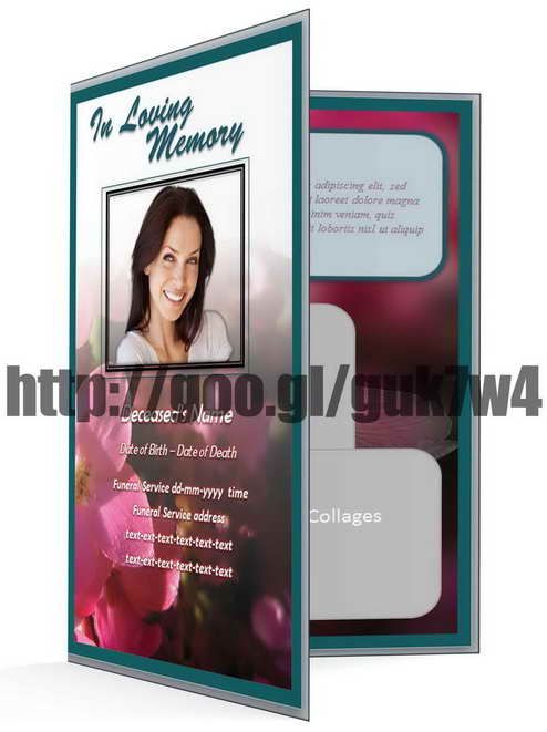 free funeral program template funeralprogram0 on pinterest