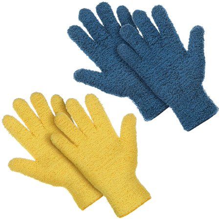 Product Description Feature: Easy to wash: These microfiber cleaning mitten can support for machine washing and remain nice dust absorption after repeated use. Save cleaning time: These dusting mitten can remove most dust of your house, no need for liquids, sprays or harmful chemicals. Suitable for cleaning house or car, and the dust can be locked in the soft fibers, which can save your time to sweep the floor. Size: As the picture shown Quantity: 2 Pairs cleaning mittens Note: Due to the differ