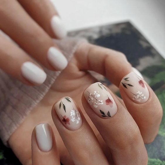 cute spring nails social ornament